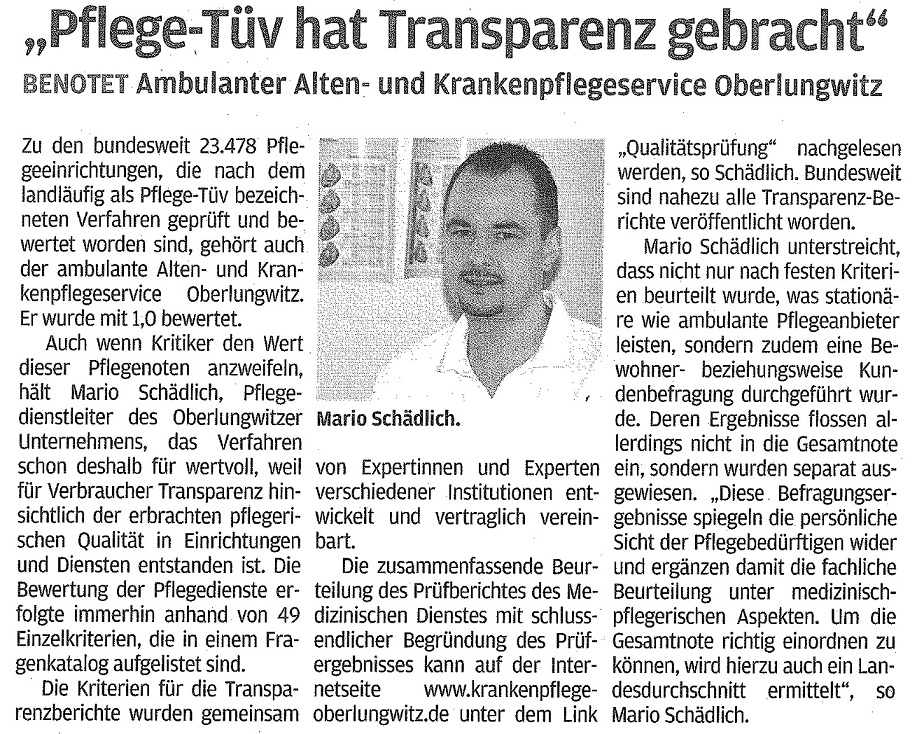 Freie Presse Interview v. 30.9.11