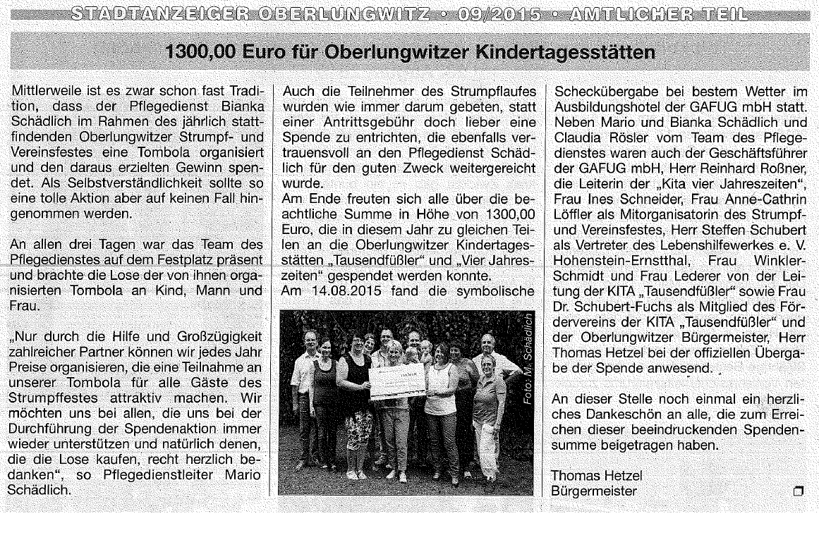Stadtanzeiger Oberlungwitz 07.09.15